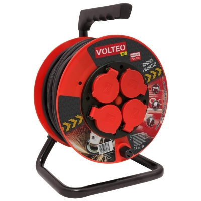 PRZEDŁUŻACZ HEAVY DUTY NA BĘBNIE 20M PRZEWÓD H05RR-F 3*1,5MM