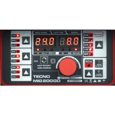 PÓŁAUTOMAT SPAWALNICZY TECNOMIG 200 GD MIG/MMA/TIG SYNERGIC