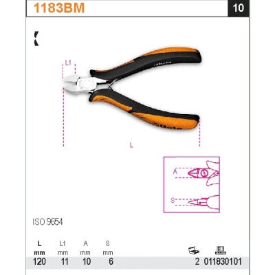 SZCZYPCE TNĄCE BOCZNE DLA ELEKTRONIKÓW 120MM