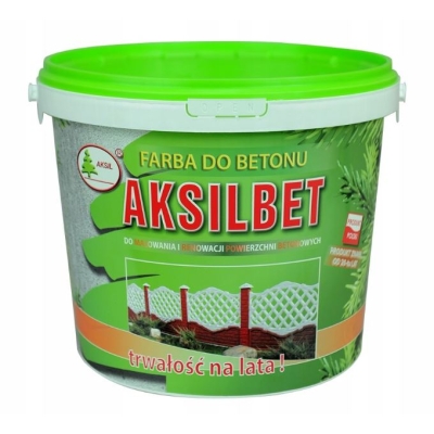 AKSILBET FARBA DO BETONU POPIELATY RAL 7035 10L