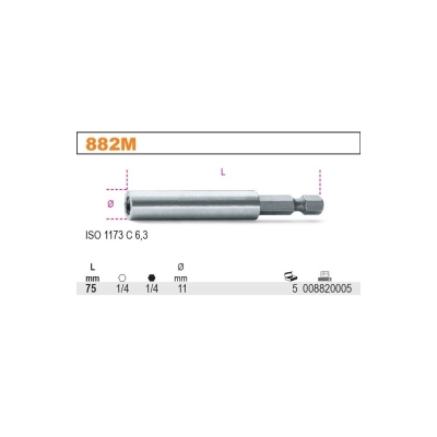 UCHWYT Z TRZPIENIEM 1/4'' DO KOŃCÓWEK 1/4''