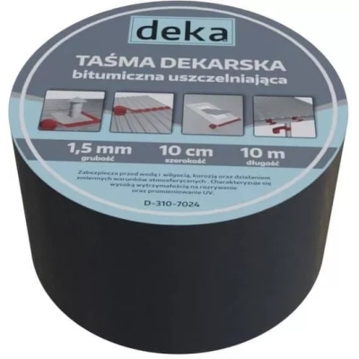 TAŚMA USZCZELNIAJĄCA DEKARSKA ALUBUTYL 10CM*10MB BRĄZOWY