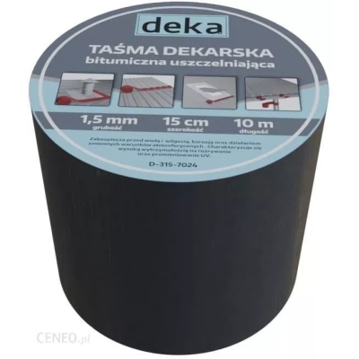 TAŚMA USZCZELNIAJĄCA DEKARSKA ALUBUTYL 15CM*10MB ANTRACYT