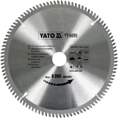 TARCZA WIDIOWA DO ALUMINIUM 250*30MM 100 ZĘBÓW