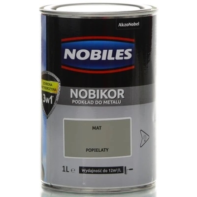 NOBILES ANTYKOROZYJNY PODKŁAD FTALOWY NOBIKOR POPIELATY 1L