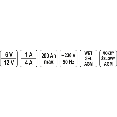 PROSTOWNIK ELEKTRONICZNY 12/6V 200A