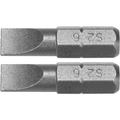 BITY 1/4'X25 MM, 6MM, 2 SZT
