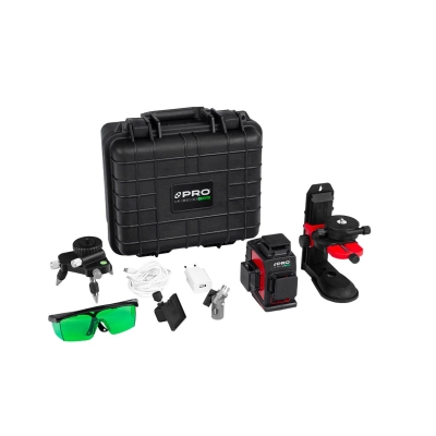 LASER PŁASZCZYZNOWY LK-360.3D GREEN + STATYW TR-450