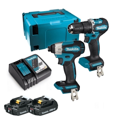ZESTAW COMBO LI-LON 18V LXT DHP487+DTD157 2*2.0AH