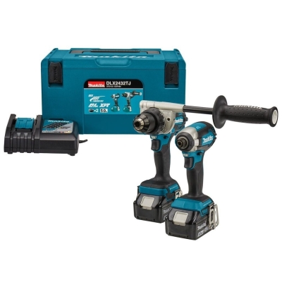 ZESTAW COMBO LI-LON 18V DDF486+DTD153 2*5.0AH MAKPAC