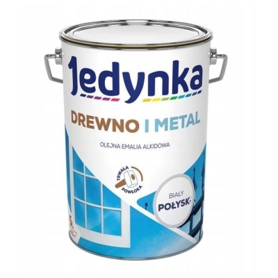 EMALIA ALKIDOWA DO DREWNA I METALU BIAŁA 5.0L