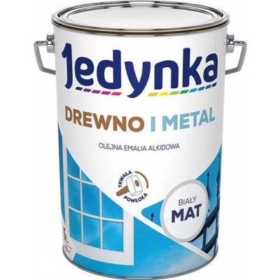 EMALIA ALKIDOWA DO DREWNA I METALU BIAŁY MAT 5.0L