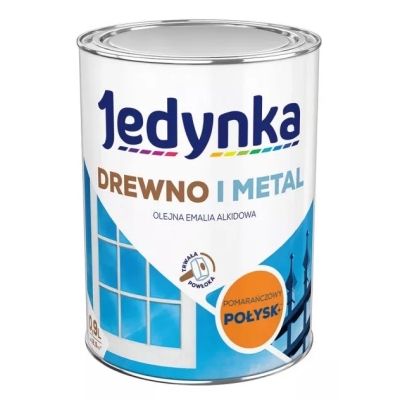 EMALIA ALKIDOWA DO DREWNA I METALU POMARAŃCZOWY 0.9