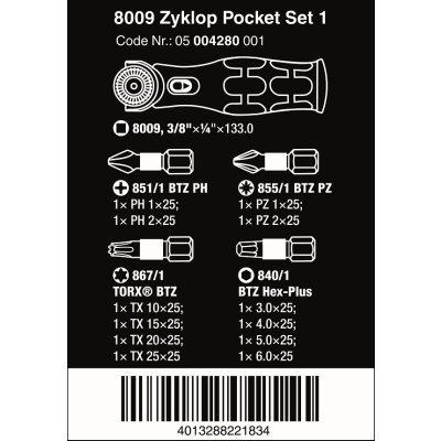 ZESTAW ZYKLOP POCKET SET 1, 13CZ.
