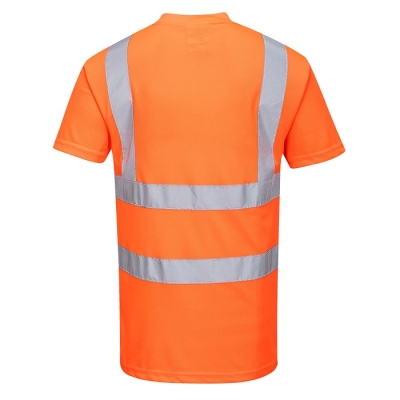 KOSZULKA T-SHIRT OSTRZEGAWCZA POMARAŃCZOWA RT23 ROZMIAR M