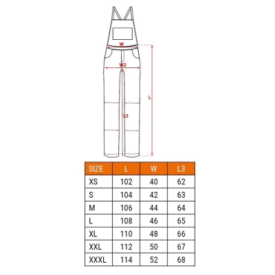 OGRODNICZKI ROBOCZE NAVY ROZMIAR XXL