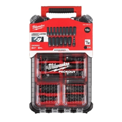 ZESTAW NASADEK UDAROWYCH 1/2'' 16 EL. PACKOUT