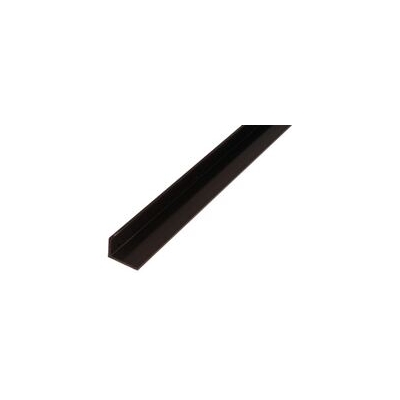 PROFIL KĄTOWY PVC CZARNY 1000X20X10X1,5