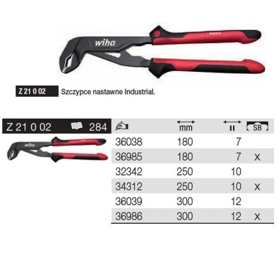 SZCZYPCE NASTAWNE INDUSTRIAL PRZEWLECZONE 250 MM