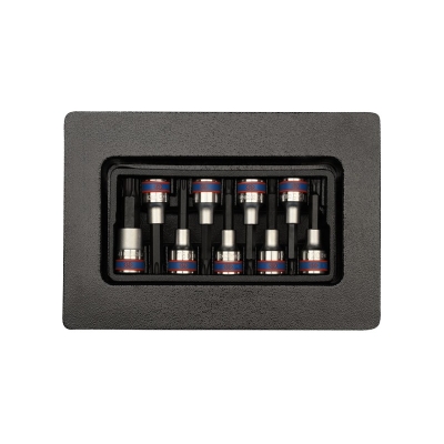 KOMPLET NASADEK 1/2'' 9SZT DŁUGIE T20-T60 WKŁAD DO WÓZKA