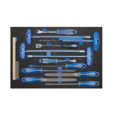 KPL.NARZĘDZI 13CZ SZCZOT.DRUC.+KLUCZE NASA.+PILNIKI+TORX T45