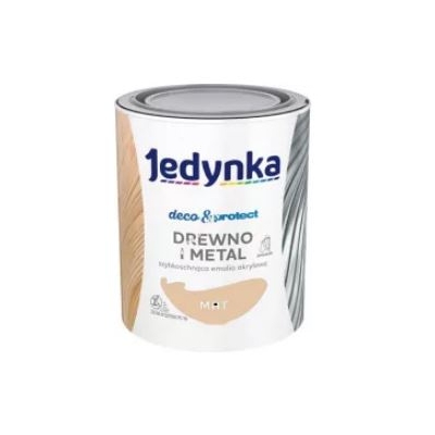 JEDYNKA DECO&PROTECT DREWNO I METAL MAT BEŻOWY 0,7L