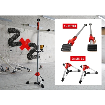 ZESTAW 2 PODPÓRKI SUFITOWE STE+2 STOJAKI SET
