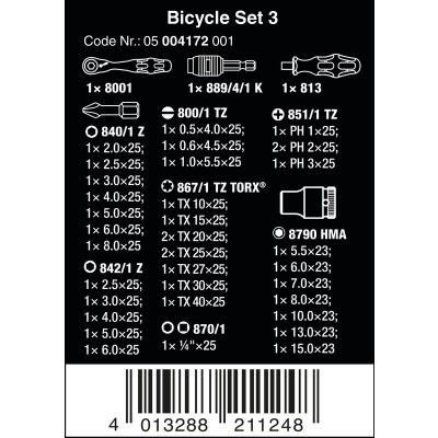 ZESTAW BITÓW BICYCLE SET 3, 41 CZĘŚĆ