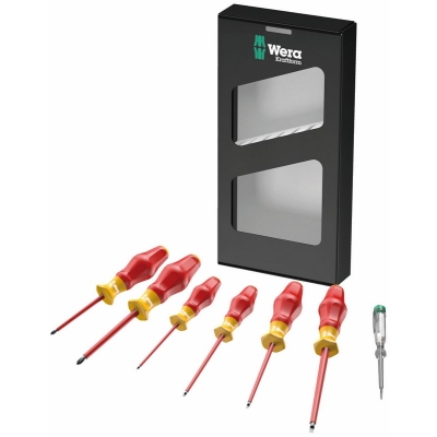 ZESTAW WKRĘTAKÓW KRAFTFORM COMFORT VDE+TESTER FAZY, 7 CZĘŚCI