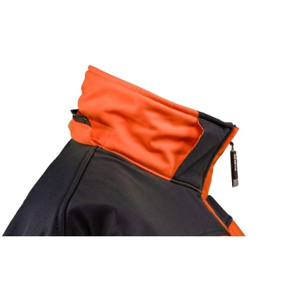 KURTKA SOFTSHELL Z KAPTUREM POMARAŃCZOWA, ROZMIAR XL