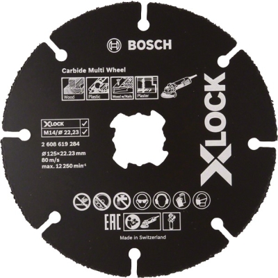 TARCZA TNĄCA X-LOCK CARBIDE MULTI WHEEL 125*1*22.23 10 SZT.