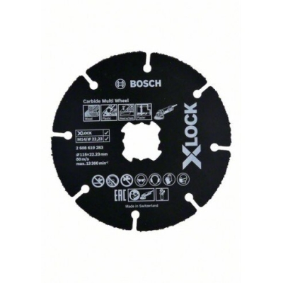 TARCZA TNĄCA X-LOCK CARBIDE MULTI WHEEL 115*1*22.23 10 SZT.