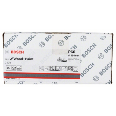 KRĄŻEK ŚCIERNY BEST F/WOOD 150MM P60 6OTW.