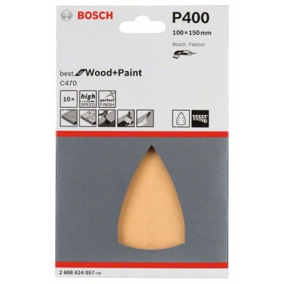 PAPIER ŚCIERNY ŻELAZKO100*150MM G400 C470 10PC