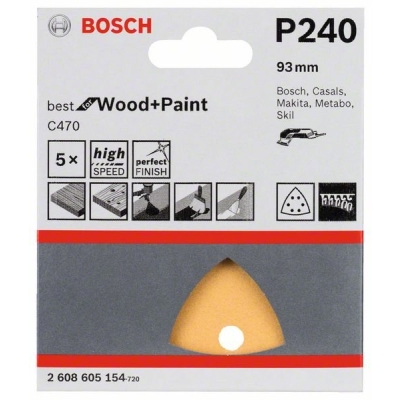 PAPIER ŚCIERNY DELTA 93MM G240 5PC.