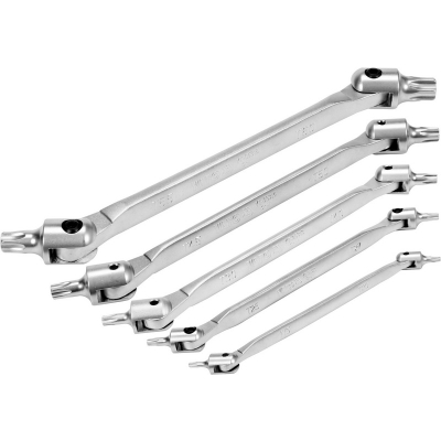 ZESTAW KLUCZY TORX Z PRZEGUBEM 5SZT.