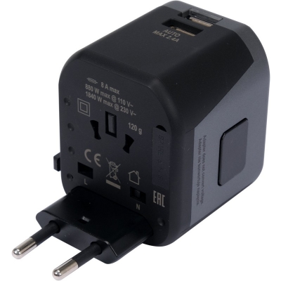 ADAPTER PODRÓŻNY UNIW. 2XUSB 12W