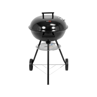 GRILL WĘGLOWY OKRĄGŁY Z POKRYWĄ, 41CM