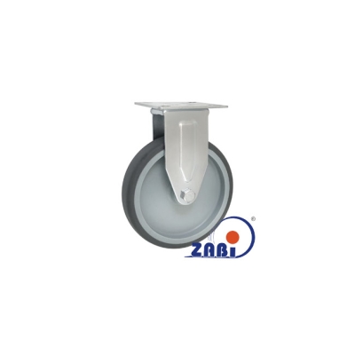 KOŁO MEBLOWE TWORZYWO+GUMA 125MM OBUDOWA STAŁA M23T