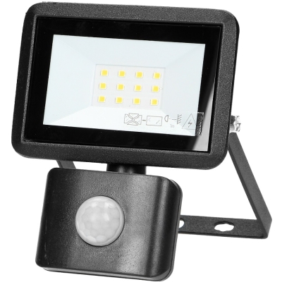 NAŚWIETLACZ LED Z PIR 10W 800LM IP44 4000K