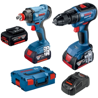 ZESTAW NARZĘDZI AKUM. GDX180LI+GSR18V-50 3*5.0AH L-BOXX