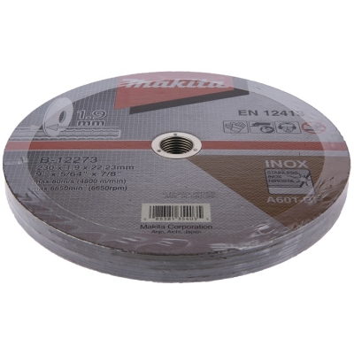 TARCZA TNĄCA CIENKA DO METALU 230MM*1.9*22MM A60T 10PC