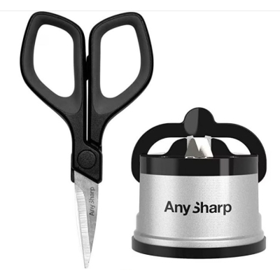 ZESTAW OSTRZAŁKA ANYSHARP CLASSIC SILVER + MINI NOŻYCZKI
