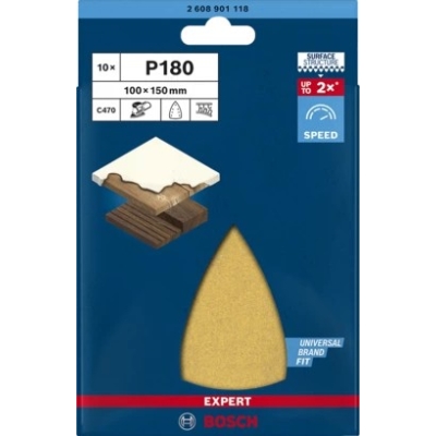 PAPIER ŚCIERNY EXPERT EXC470 100*150MM G180 10PC