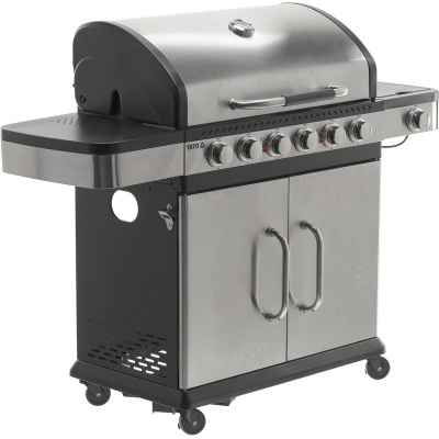 GRILL GAZOWY 6+1 STAL NIERDZEWNA 20.2KW