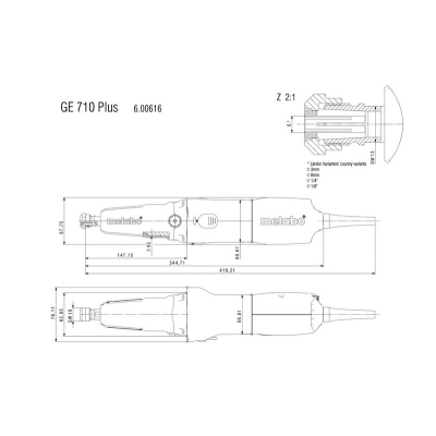 SZLIFIERKA PROSTA GE 710 PLUS