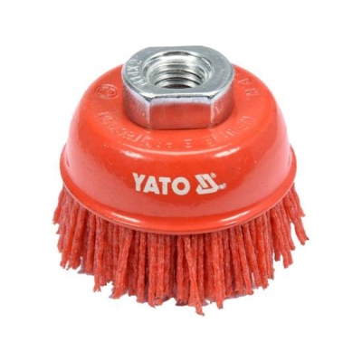 SZCZOTKA TARCZOWA 65MM NYLON TRZPIEŃ 14MM