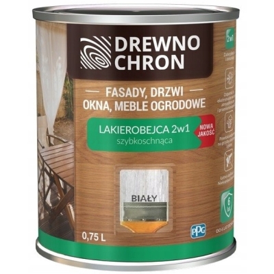 LAKIEROBEJCA ZEWNĘTRZNA 2W1 BIAŁY 0.75L