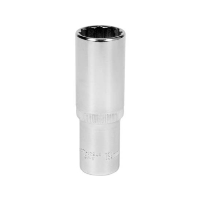 NASADKA DŁUGA 12-KĄTNA CHROMOWANA 1/2'' 19MM