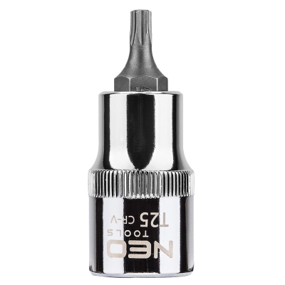 BIT, GROT, KOŃCÓWKA TORX NA NASADCE 1/2'' T25*55MM